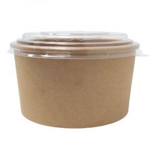 BOITE KRAFT avec Couvercle 1000 ML 100 PCS