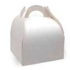 Boîte à poignée blanche 50PCS