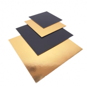 Support carré or et noir 100PCS